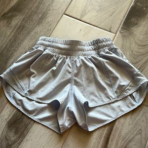 Lululemon hotty hot shorts light blue